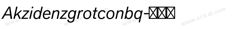 Akzidenzgrotconbq字体转换