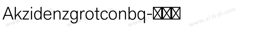 Akzidenzgrotconbq字体转换
