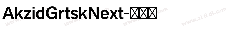 AkzidGrtskNext字体转换