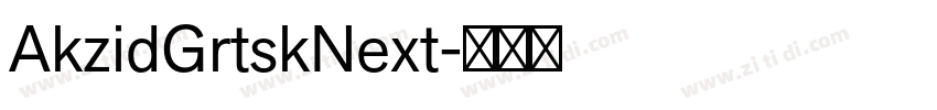 AkzidGrtskNext字体转换