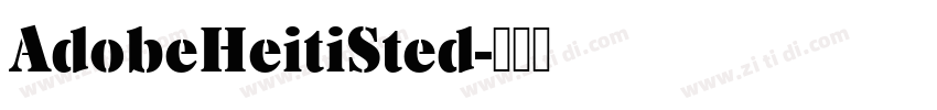 AdobeHeitiSted字体转换