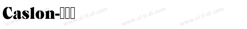 Caslon字体转换