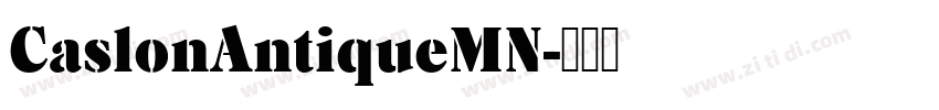 CaslonAntiqueMN字体转换