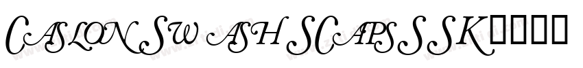 CaslonSwashSCapsSSK字体转换