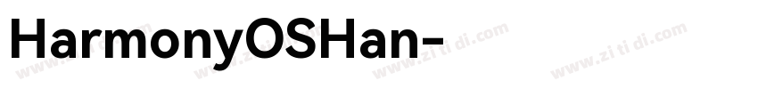 HarmonyOSHan字体转换