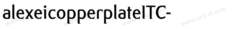 alexeicopperplateITC字体转换