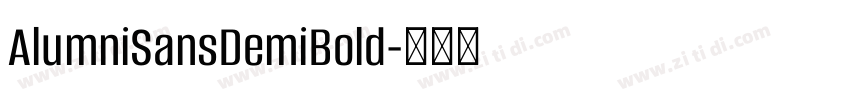 AlumniSansDemiBold字体转换