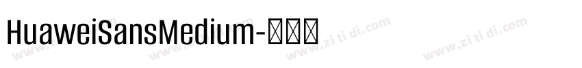 HuaweiSansMedium字体转换