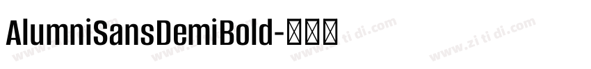 AlumniSansDemiBold字体转换