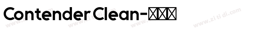 ContenderClean字体转换