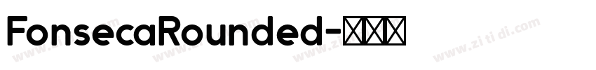 FonsecaRounded字体转换