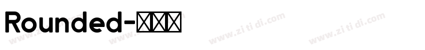Rounded字体转换