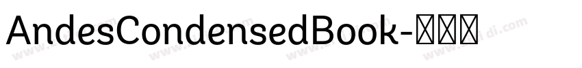 AndesCondensedBook字体转换