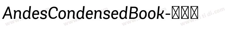 AndesCondensedBook字体转换