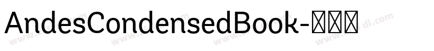 AndesCondensedBook字体转换