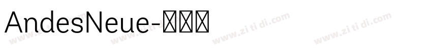 AndesNeue字体转换