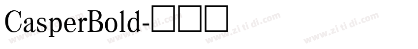 CasperBold字体转换