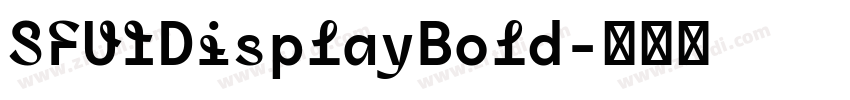 SFUIDisplayBold字体转换