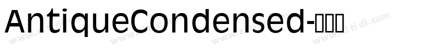 AntiqueCondensed字体转换