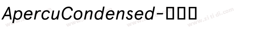ApercuCondensed字体转换
