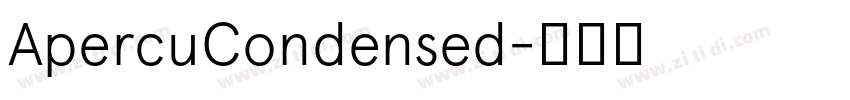 ApercuCondensed字体转换