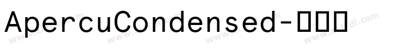ApercuCondensed字体转换