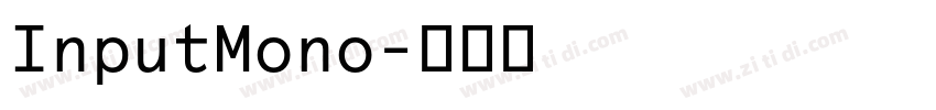 InputMono字体转换