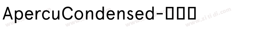 ApercuCondensed字体转换