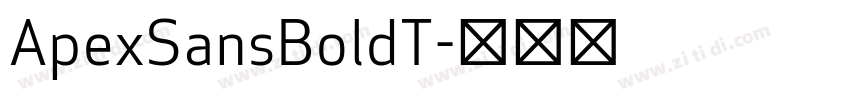 ApexSansBoldT字体转换