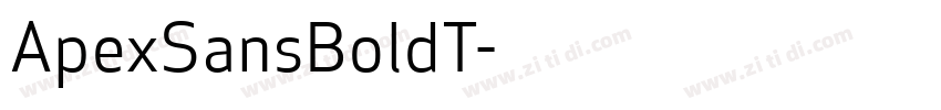 ApexSansBoldT字体转换