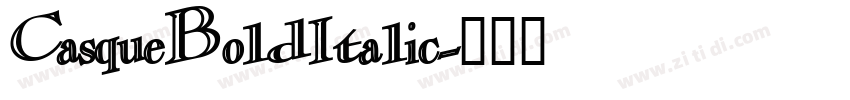 CasqueBoldItalic字体转换
