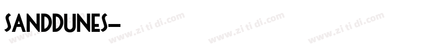 sanddunes字体转换