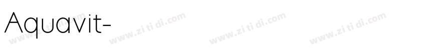 Aquavit字体转换
