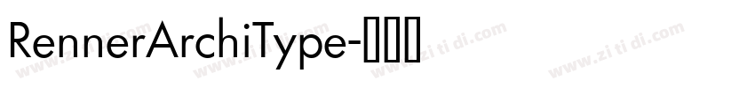 RennerArchiType字体转换