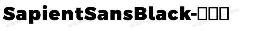 SapientSansBlack字体转换