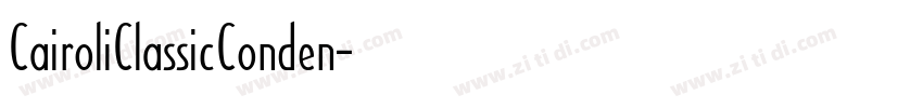 CairoliClassicConden字体转换