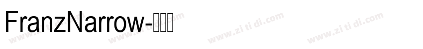 FranzNarrow字体转换