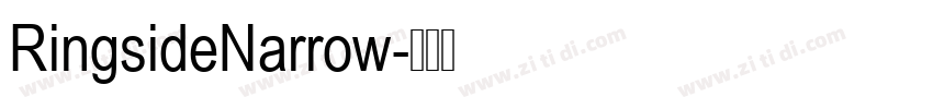 RingsideNarrow字体转换