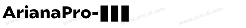 ArianaPro字体转换
