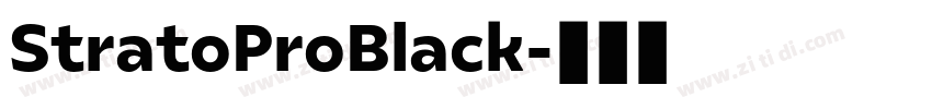 StratoProBlack字体转换