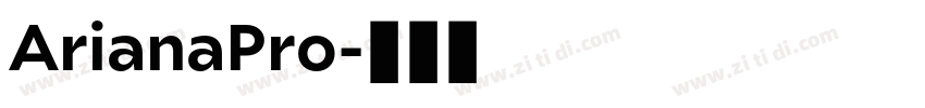 ArianaPro字体转换