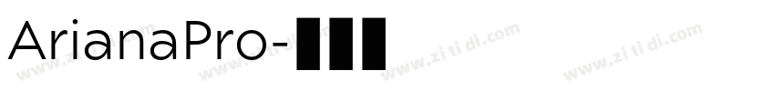 ArianaPro字体转换