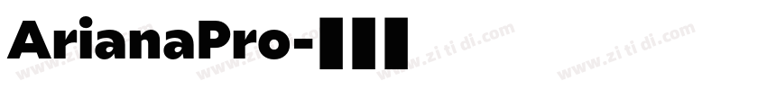 ArianaPro字体转换
