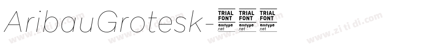 AribauGrotesk字体转换