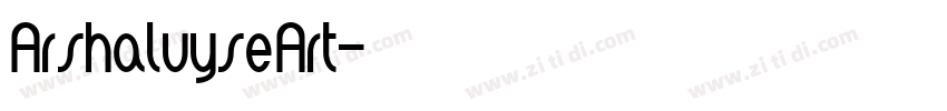 ArshaluyseArt字体转换