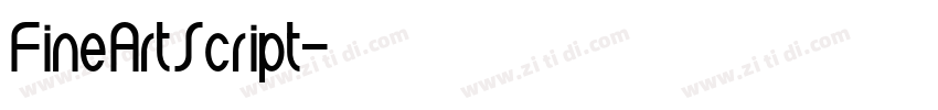 FineArtScript字体转换
