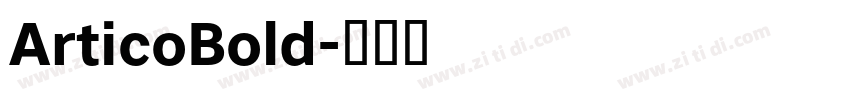 ArticoBold字体转换