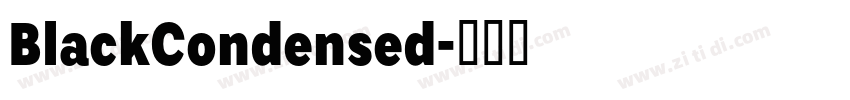 BlackCondensed字体转换