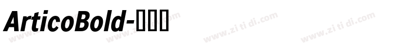 ArticoBold字体转换