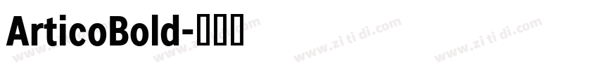 ArticoBold字体转换